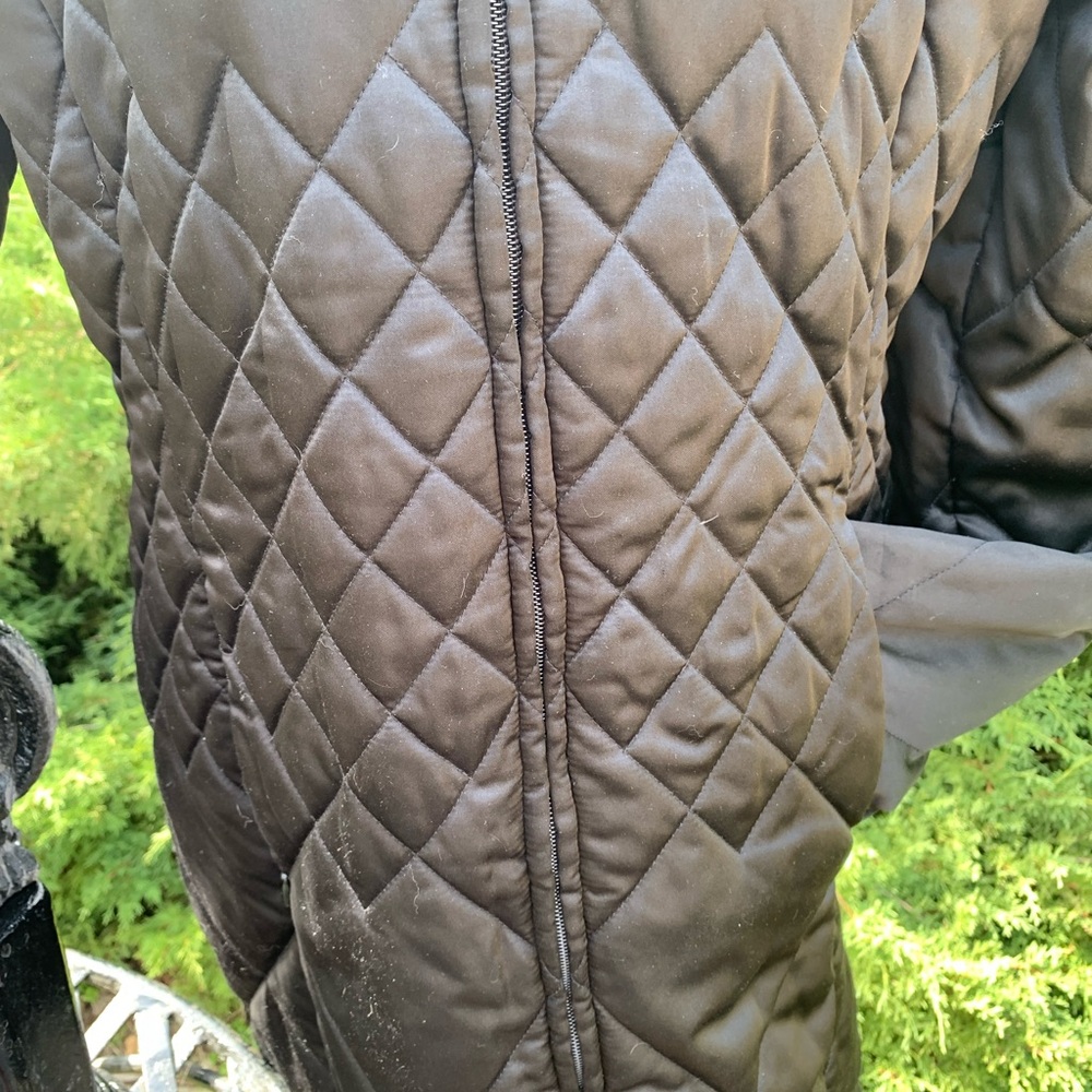 Jones of New York signature black quilted long line jacket - Picture 5 of 8